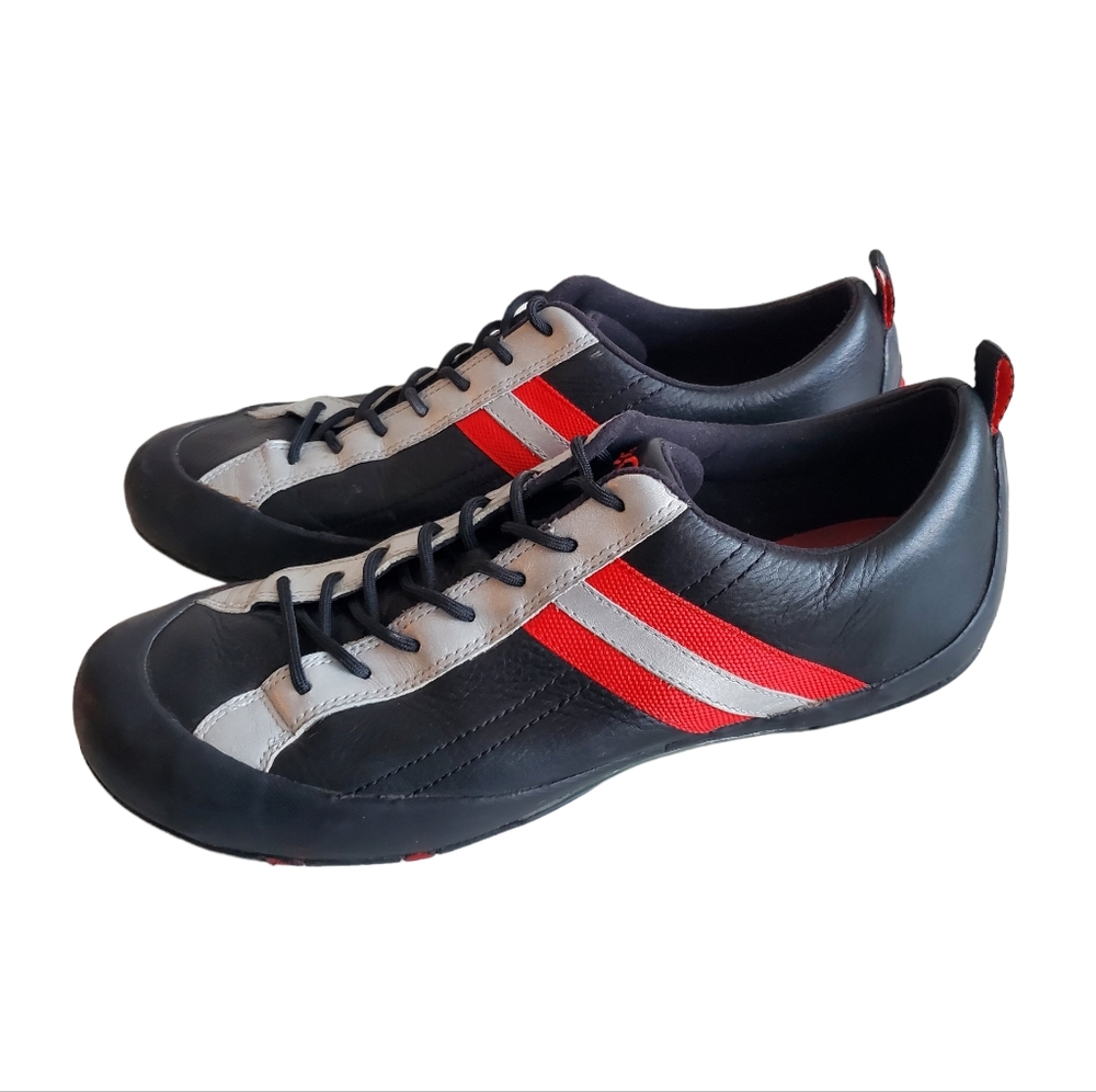 Ecco Black and Red Women's Sneakers - Picture 3 of 7